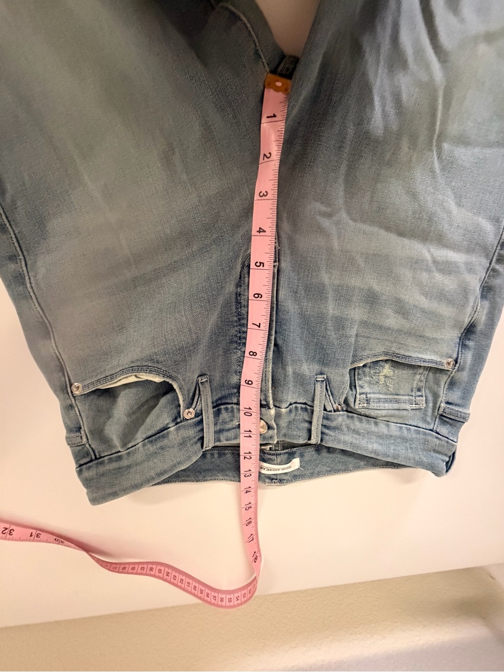 Good American Women's Jeans Sz 14/32 Light Blue Denim Jeans - Picture 8 of 13